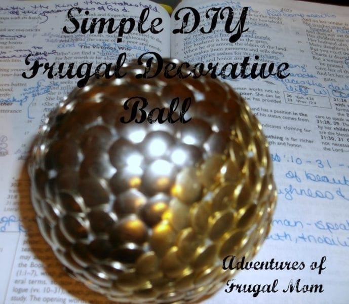 Simple DIY Frugal Decorative Ball