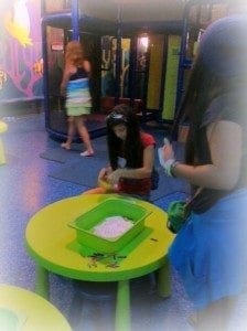 sea life play area and coloring