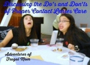proper care of contact lenses