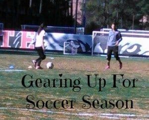 gearing up for soccer
