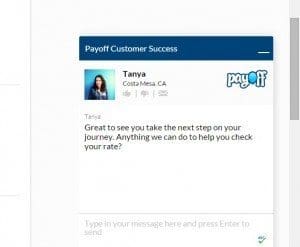 payoff chat box