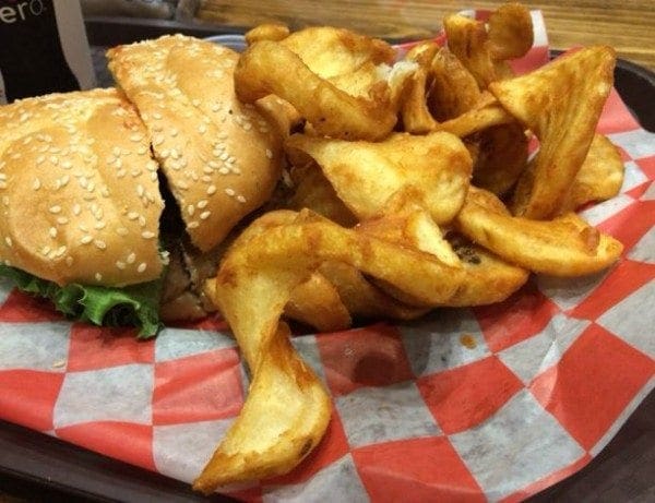harmony  hall turkey burger