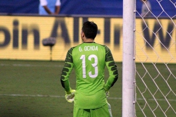 The goalie after his hair cut.
