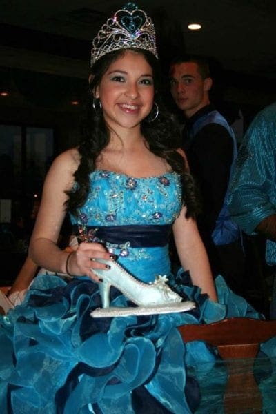 Hard to believe this was 2 years ago at her quinceanera. She will going off to college next fall.
