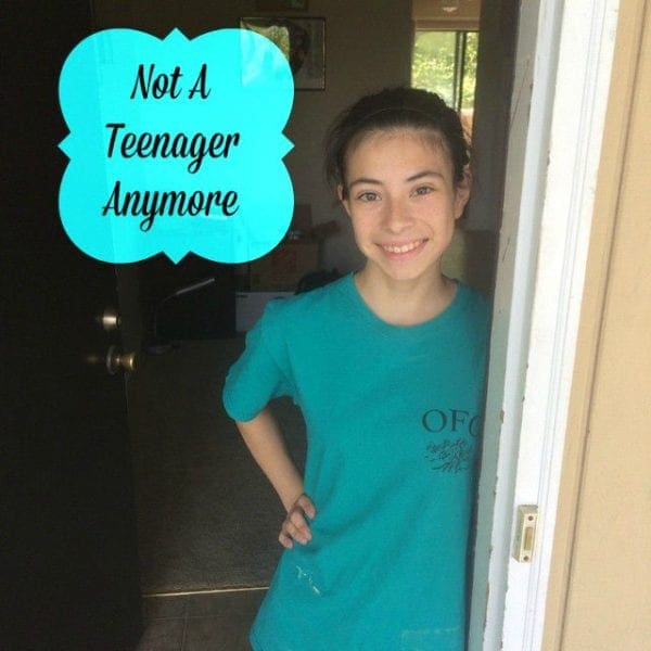 not a teenager anymore