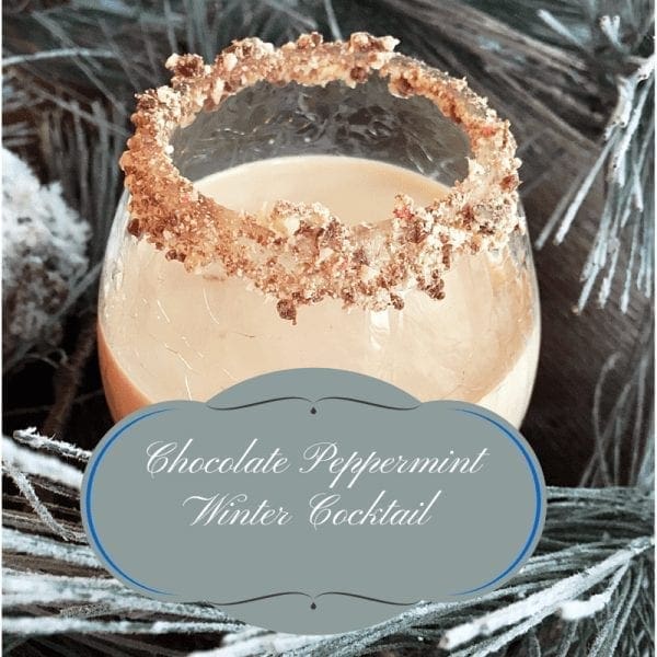 Chocolate Peppermint Winter Cocktail