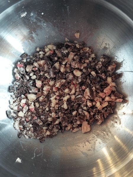 ingredients for chocolate peppermint cocktail
