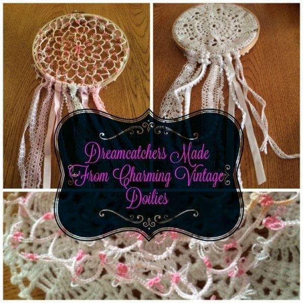 Dreamcatchers Made From Charming Vintage Doilies