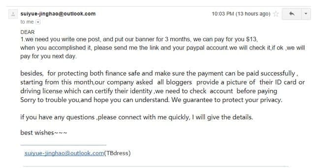 bloggers beware screenshot