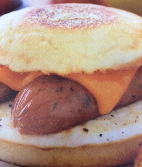 chicken apple sauage egg sandwich