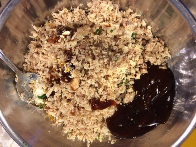 chopped chicken
