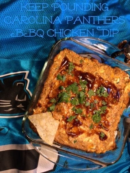 keep pounding Carolina Panthers BBQ Chicken Dip (1)