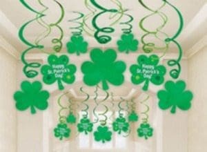 hanging shamrocks
