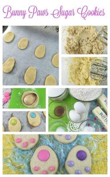 bunny paws sugar cookies