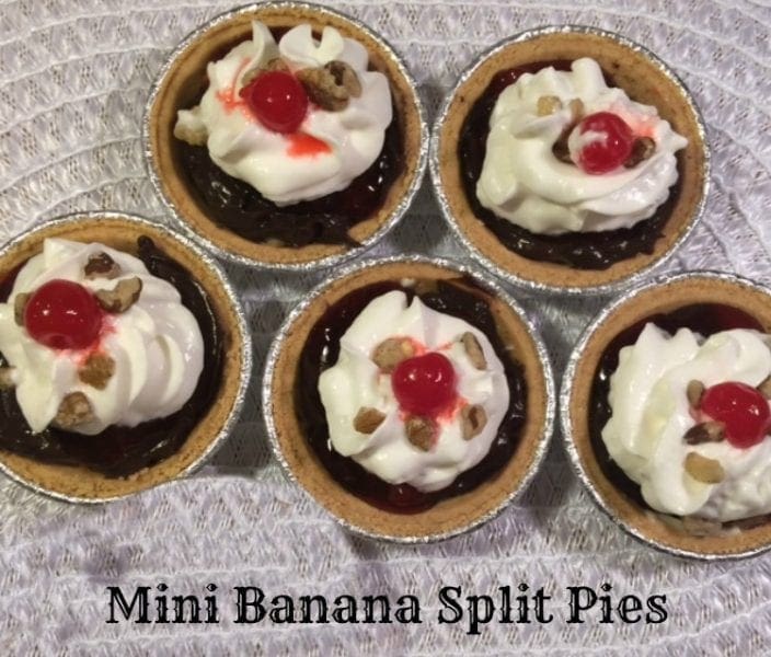 Celebrate Pi Day with Mini Banana Split Pies