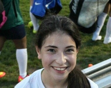 Mikaela gets pretty sweaty too!