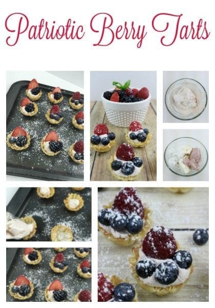 patriotic berry tarts