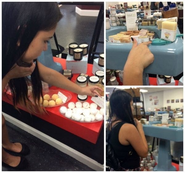 Peachy Keen Soap Display