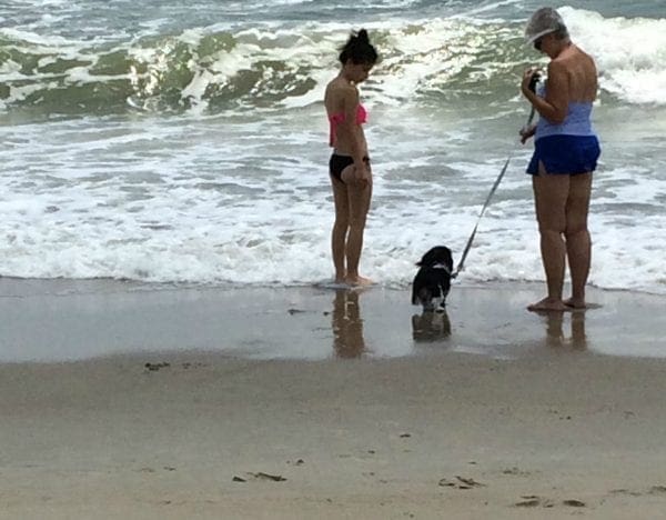 Running toward the wave
