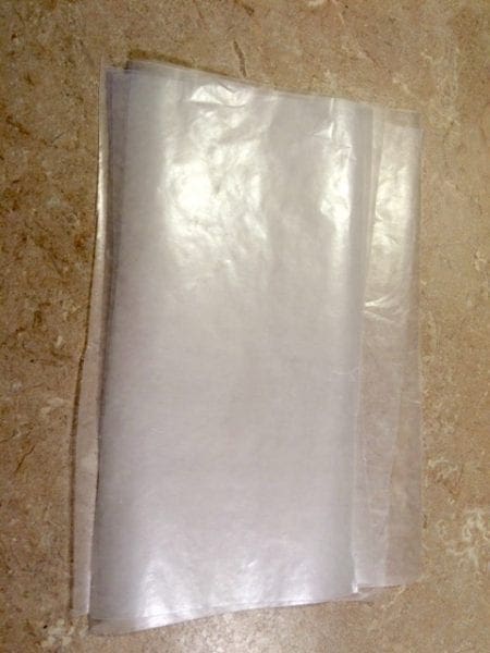 wax paper strips