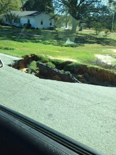 Road damage
