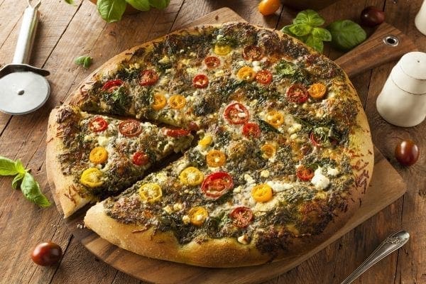 Make the Most Delicious and Healthy Pizza Recipe with only 5 Fresh Ingredients From Your Organic Garden from North Carolina Lifestyle Blogger Adventures of Frugal Mom