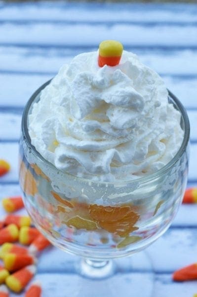 candy corn parfait