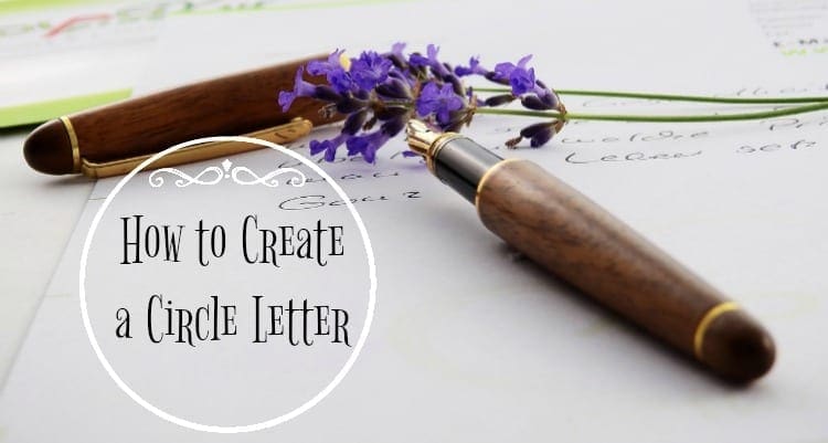 How to Create a Circle Letter