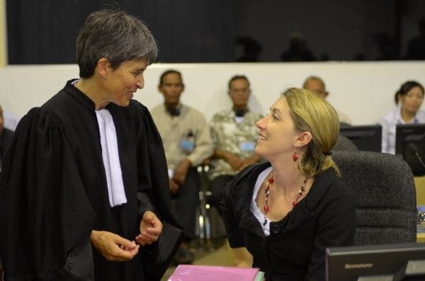 lawyer with judge