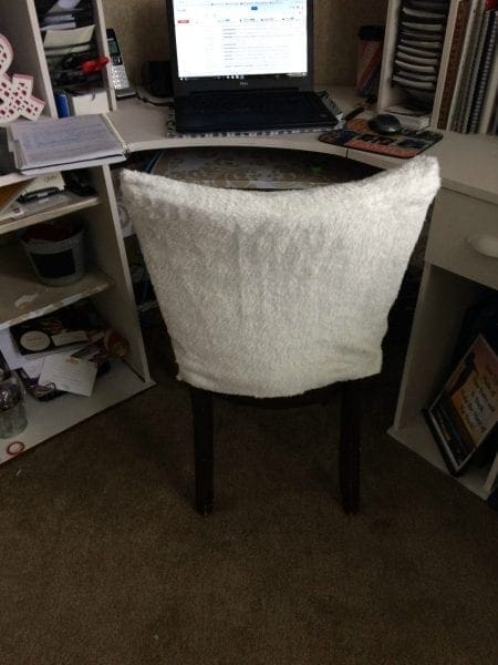 sneak peek of desk DIY