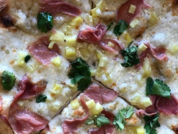 Brixx's Pizza Hawaiian pizza