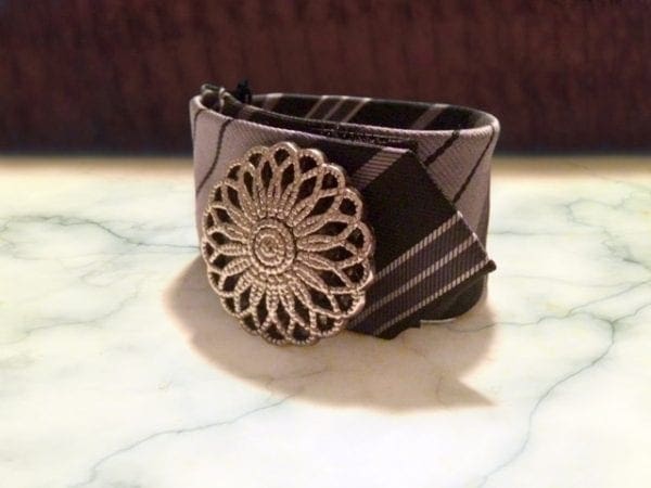 cuff bracelet from tie