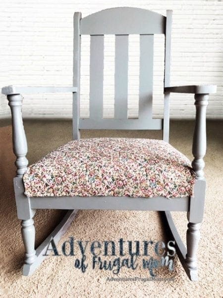 Chair from thrift shop with Cushion