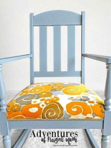 Chair painted before cushion