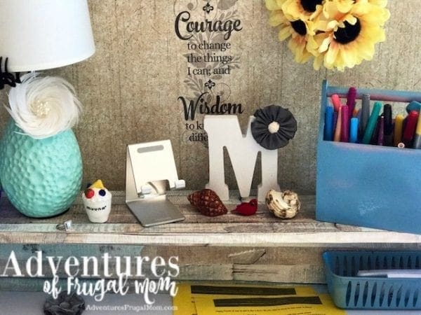 DIY Bible Journaling Desk Contact Paper