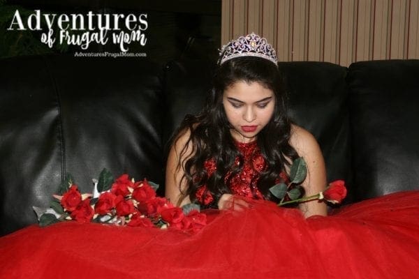 Quinceañera Roses at end of the night commercial silk