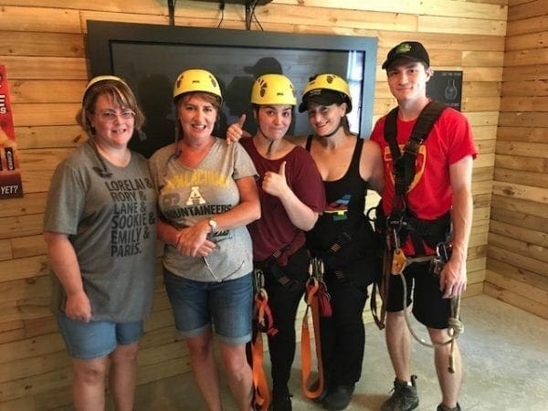 Zip Line Group With Michael