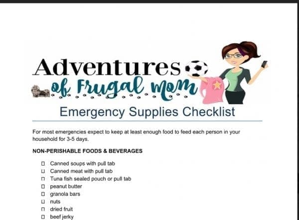 AFM Printable Hurricane Checklist