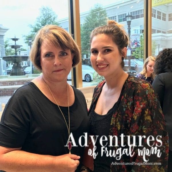 Courtney and I at Kendra Scott Jewelry - Kendra Scott Jewelry Supporting a Great Cause by North Carolina lifestyle blogger Adventures of Frugal Mom