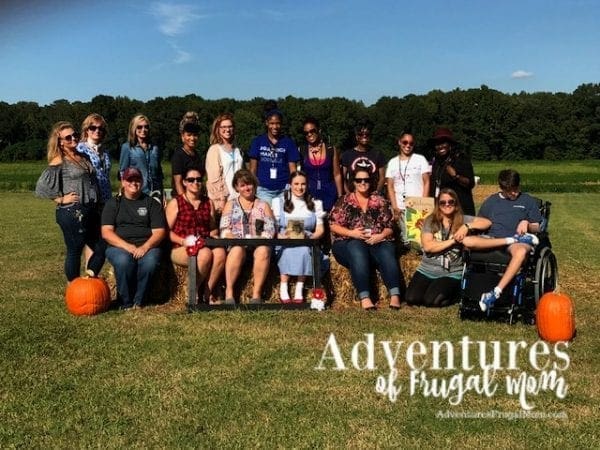 Dorothy with Carolina Blogging Bloggers Fall Activities - Fun Fall Activities at Odom Farming by North Carolina lifestyle blogger Adventures of Frugal Mom