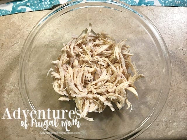 chopped chicken for chicken salad