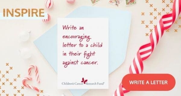 Giving Back Inspire Letters for Kids with Cancer From North Carolina Lifestyle Blogger Adventures of Frugal Mom