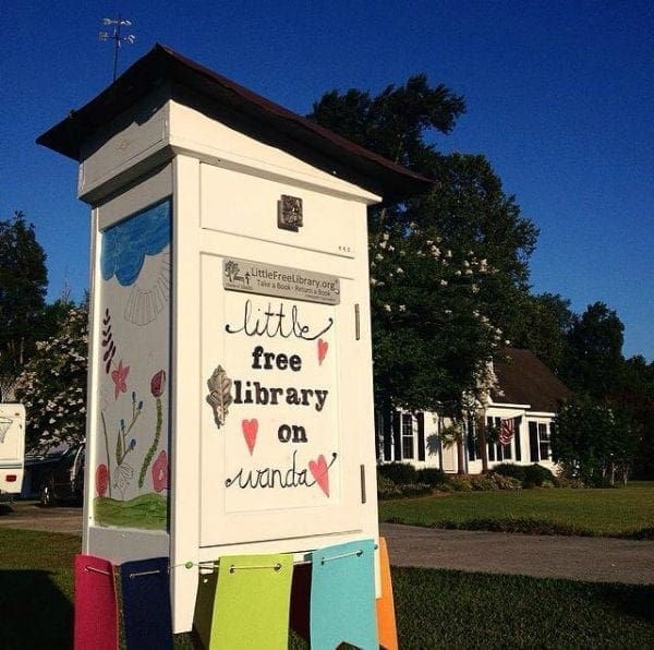 Giving Back Little Free Library by North Carolina Lifestyle Blogger Adventures of Frugal Mom