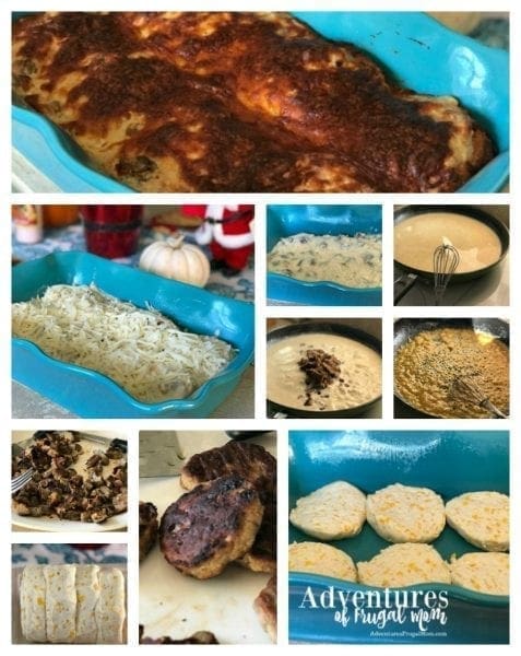 Sausage Biscuit and Gravy Casserole by North Carolina Lifestyle Blogger Adventures of Frugal Mom