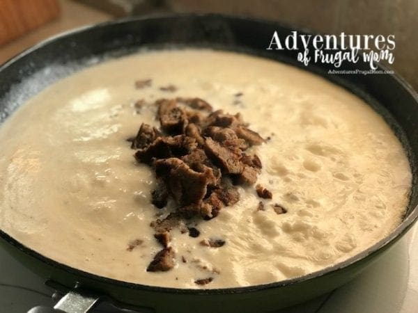 Sausage Biscuit and Gravy Casserole by North Carolina Lifestyle Blogger Adventures of Frugal Mom