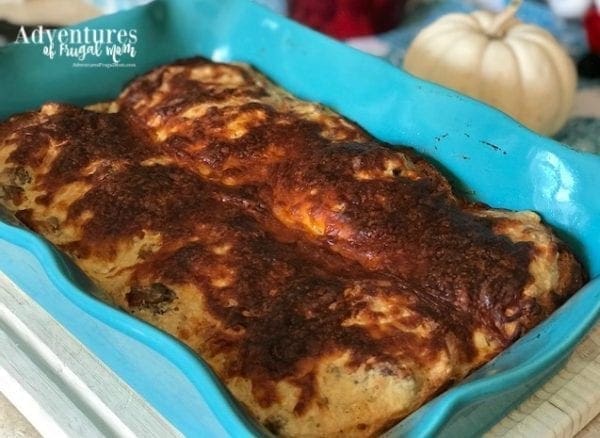Sausage Biscuit and Gravy Casserole by North Carolina Lifestyle Blogger Adventures of Frugal Mom