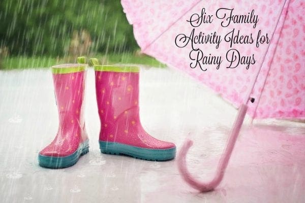 Six Family Activity Ideas for Rainy Days from North Carolina Lifestyle Blogger Adventures of Frugal Mom