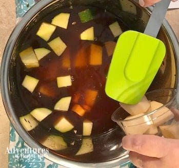 How to Make Albondigas in an Instant Pot Adding Zucchini, carrots and potatoes