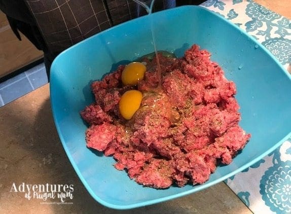 How to Make Albondigas in an Instant Pot Ground Beef Mixture add eggs
