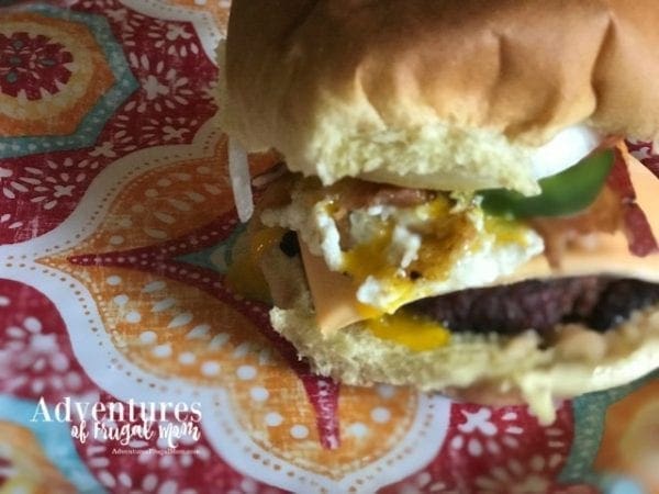 Jalapeno Yum Yum Burger - May is Burger Month from North Carolina Lifestyle Burger Adventures of Frugal Mom 
